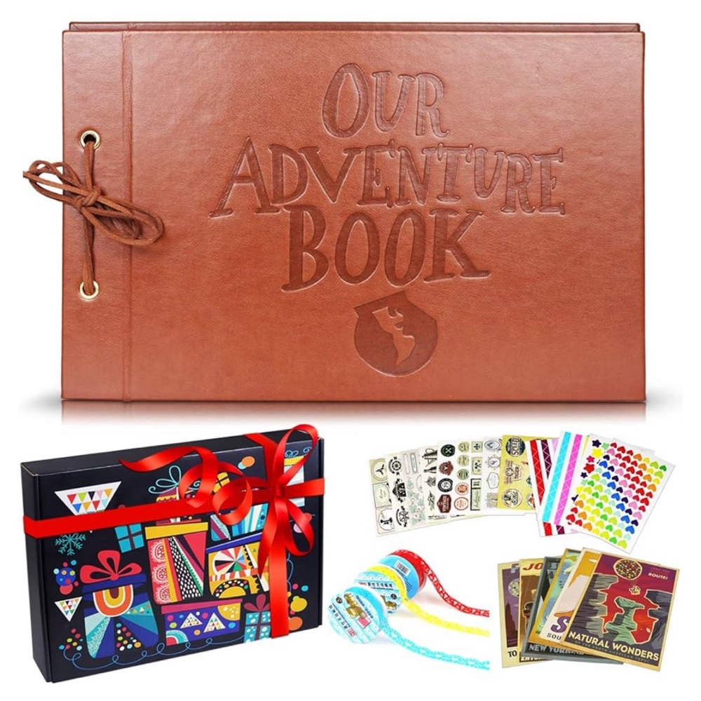Leather Embossed Adventure Book Scrapbook